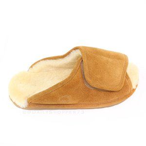 NEW Lamo Ladies Sheepskin Wrap Slippers - Chestnut